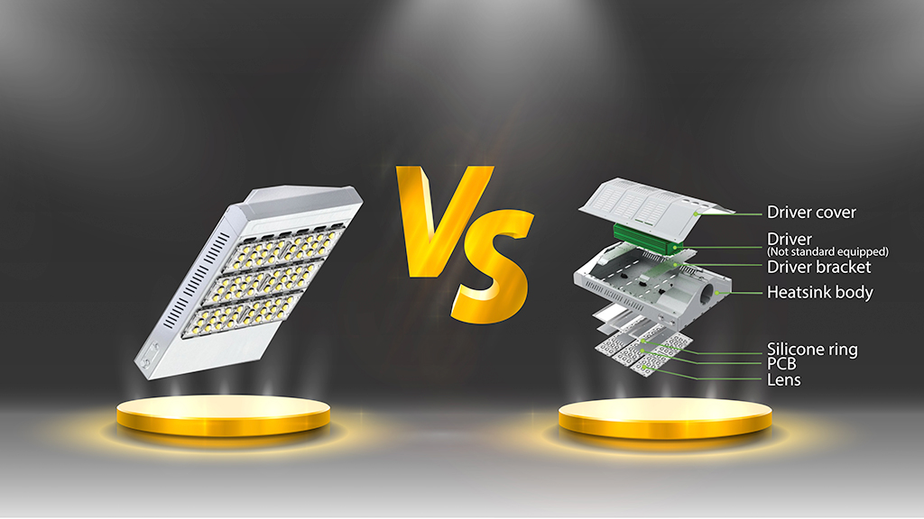เปลี่ยนโคมใหม่หรือจะเปลี่ยนส่วนประกอบของโคม (โคม LED ภายนอกอาคาร)